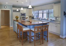 Kitchen island designed by CT Kitchen & Bath Studio